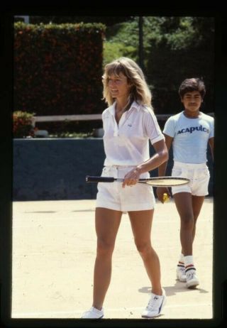 Farrah Fawcett In Tennis Shorts Charlies Angeles Era 35mm Transparency