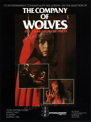 The Company Of Wolves_orig.  1985 Trade Ad / Poster_sarah Patterson_neil Jordan
