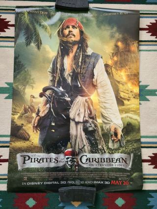 Pirates Of The Caribbean On Stranger Tides Movie Poster Ds 27x40