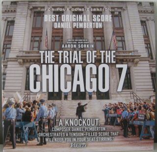 The Trial Of The Chicago 7 Best Score 2020 Fyc Cd Daniel Pemberton