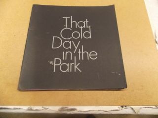 That Cold Day In The Park (1969) Sandy Dennis Program