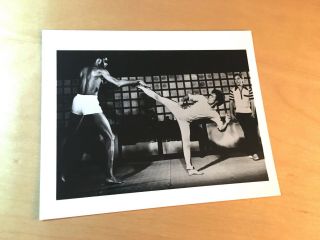 1973 Enter The Dragon Set Of (7) Bw 4 X 5 Glossy Photos Bruce Lee Game Of Death
