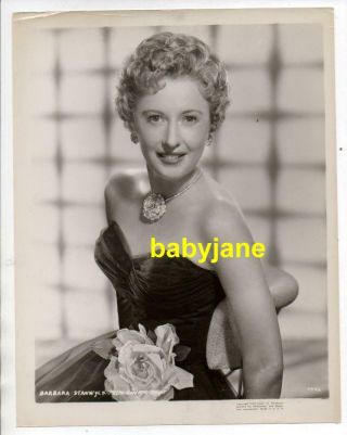 Barbara Stanwyck Orig 8x10 Photo 1950 