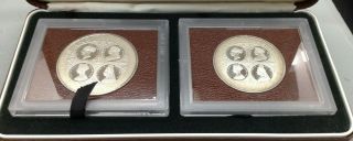 Lovely Turks and Caicos Islands 1976 50 Crowns and 20 Crowns Coin Set SU1609 2