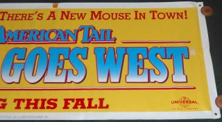 AN AMERICAN TAIL FIEVEL GOES WEST 1991 MOVIE BANNER DON BLUTH 2