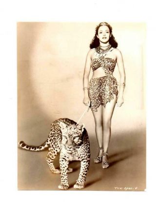 Sexy Aquanetta Leopard Woman Rko Tarzan And The Leopard Woman 1946 Orig Photo