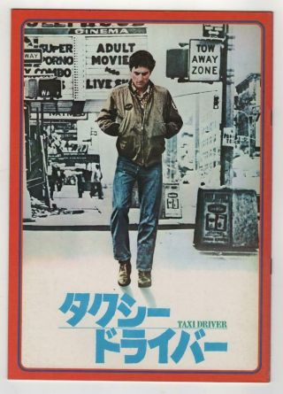 A3013w Taxi Driver 1976 Japan Movie Program Japanese Book De Niro Scorsese