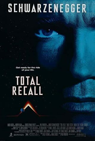 Total Recall Rare Movie Poster 27x40 Arnold Schwarzenegger