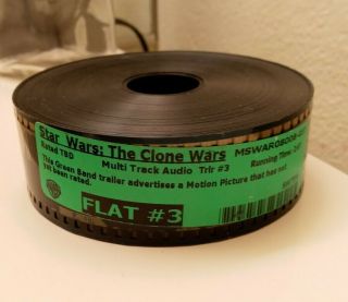 Star Wars The Clone Wars 35mm Film Movie Trailer Collectible Geek Nerd Gift