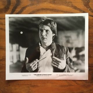 The Empire Strikes Back Star Wars Harrison Ford As Han Solo Publicity Photo 1980