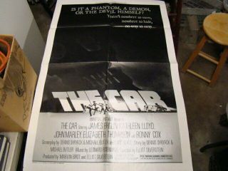1977 The Car One Sheet Movie Poster James Brolin Horror Film