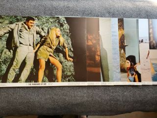 Vintage Movie Lobby Cards Set The Vengeance Of She 1968 Sci Fi Advertising
