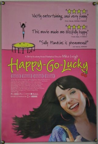 Happy - Go - Lucky Ds Rolled Orig 1sh Movie Poster Sally Hawkins Mike Leigh (2008)