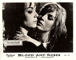 Blood And Roses Lobby Card Elsa Martinelli Annette Stroyberg Wet Hair