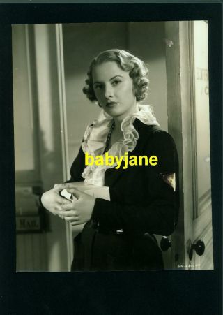 Barbara Stanwyck Vintage 7x9 Photo Taken By Coburn 1937 Stella Dallas