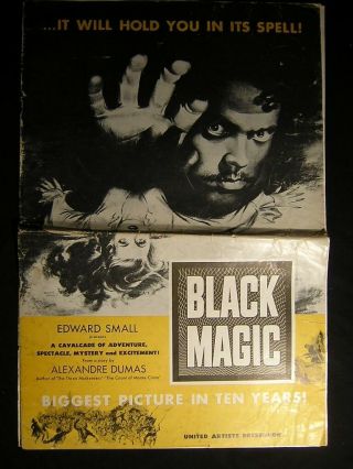 1949 Black Magic Orson Welles Movie Pressbook Os60