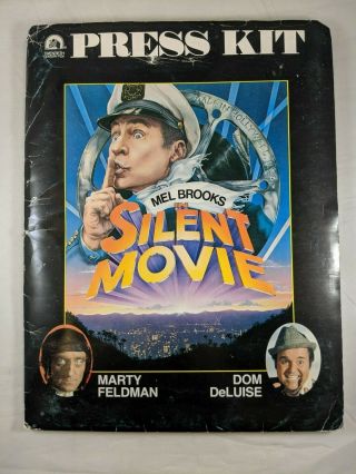 Mel Brooks Silent Movie Press Kit 20th Century Fox Info Packets,  8 B&w Stills