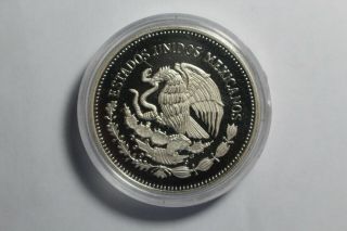 1985 Mo Mexico $500 Pesos 925 Silver Proof 75th Anniversary 2