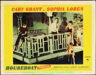 Houseboat Lobby Card Size 11x14 Inch Movie Poster Card 6 Sophia Loren Cary Grant