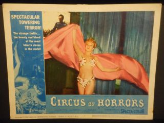Circus Of Horrors Jane Hylton 1960 Us Orig Lobby Card 1 Vg Cheesecake Burlesque