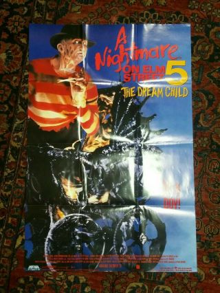 1989 A Nightmare On Elm Street 5 Dream Child " Video Movie Poster 40x27