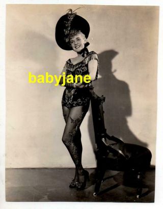 Alice Faye 7x9 Photo Pinup In Showgirl Costume 1938 In Old Chicago