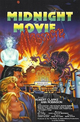 1988’s Midnight Movie Massacre Rolled 27x41 O/s Poster.  Retro Sci - Fier