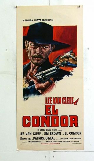 Italy Playbill - The Condor - Lee Van Cleef - Western - B68 - 32