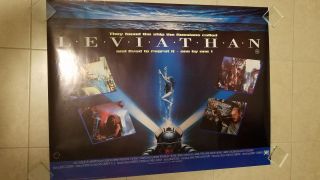Leviathan Movie Poster - Peter Weller,  Amanda Pays - British Quad Movie Poster