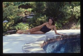 Barbara Carrera Sexy Swimsuit Leggy Glamour Pin Up 35mm Transparency