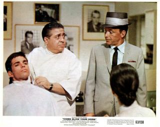 Come Blow Your Horn Lobby Card Frank Sinatra Tony Bill Barber Shop 1963