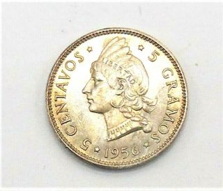Dominican Republic 5 Centavos 1956 World Coin