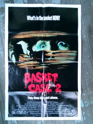 Vintage Basket Case 2 Promo Movie Poster 1990 Slasher Cult Horror