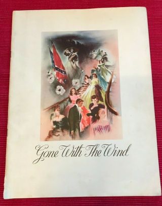 Vintage " Gone With The Wind " Movie Program 1939 Film Souvenir Program