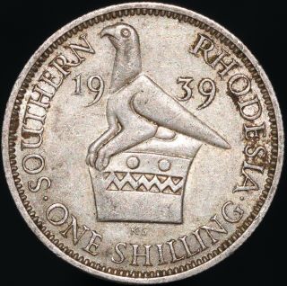 1939 | Southern Rhodesia George Vi One Shilling | Silver | Coins | Km Coins