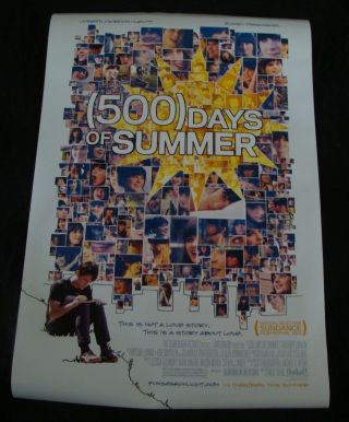 500 Days Of Summer Movie Poster Joseph Gordon - Levitt Zoey Deschanel Ds