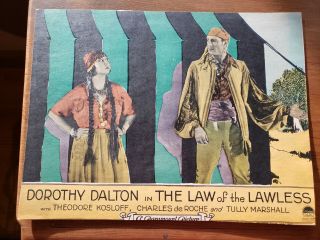 Set of 3 1923 The Law of The Lawless silent film lobby cards D Dalton 2