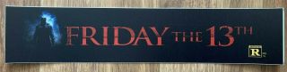 ✨ Friday The 13th (2009) - Jason Voorhees - Movie Theater Poster Mylar - Lg 5x25