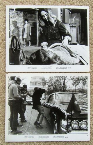Night Of The Living Dead 1968 Set Of 2bw Ms George A.  Romero Classic Ex