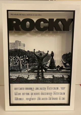 Mcfarlane Toys Rocky 3d Movie Poster Sylvester Stallone Balboa