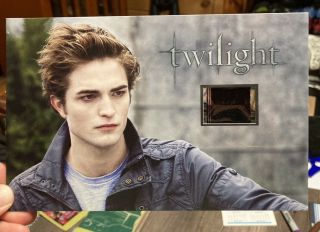 Twilight Robert Pattinson Kristen Stewart Limited Edition Film Cell 1308/1500