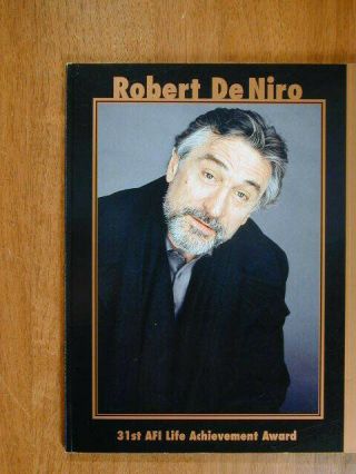 Robert Deniro American Film Institute Lifetime Achievement Award Program Bk 2003