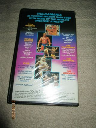 WWF ' S HULKAMANIA 2 THE SAGA CONTIUES - VIDEO VHS - 3