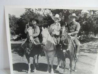 John Wayne,  Crash Corrigan And Max Terhune As The Three Mesquiteers 8x10 Photo