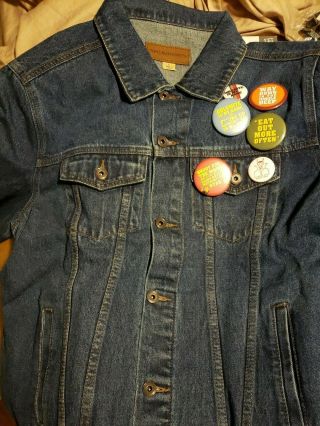 Dolemite Is My Name Fyc Jeans Jacket L W/ 6 Promo Buttons