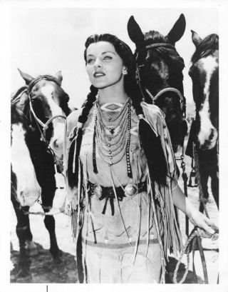 Debra Paget " White Feather " 1955 Movie Still Photo