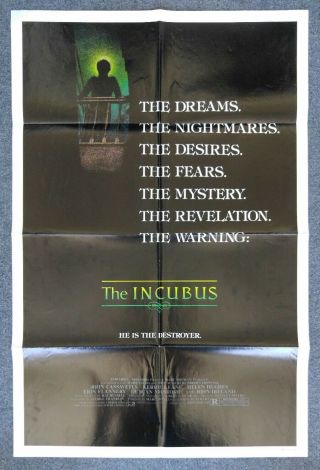 The Incubus 1982 Folded 27x41 One Sheet Movie Poster John Cassavetes