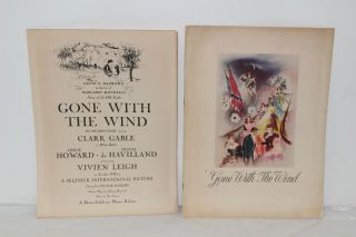 Vintage Gone With The Wind Movie Playbill Program