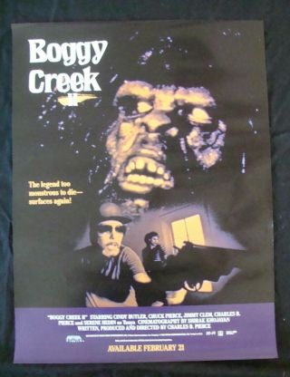 Boggy Creek 2 Movie Poster Cindy Butler Video Promo 1990