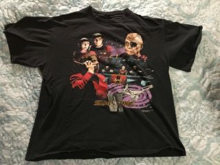 VINTAGE 1991 Star Trek VI The Undiscovered Country T - Shirt Spock Kirk Chang XL 2